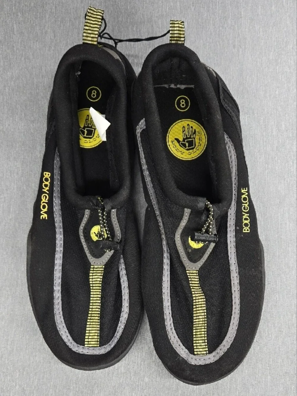 Body Glove Black and Yellow Slip-On Water Shoes